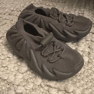 Yeezy 450 Kids Black Knit Sneakers